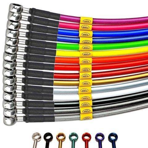Wezmoto Full Length Race Front Braided Brake Lines For Honda CB900 F Hornet (99-07) – Stainless Steel