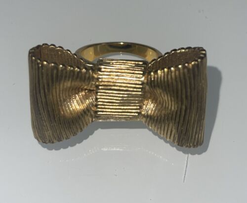 Kate Spade All Wrapped Up Bow Statement Ring Size 8