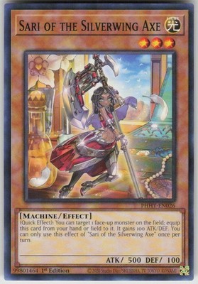 SARI OF THE SILVERWING AXE PHHY-EN026 COMMON / SHORT PRINT YU-GI-OH LP