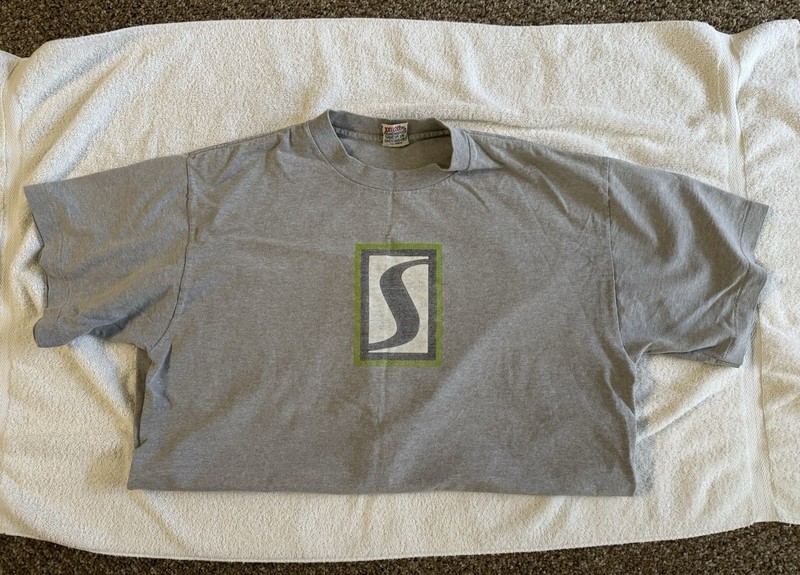 Stussy Logo Crew Neck S/S Cotton Knit Tee Size XL 1990s Unisex USA Made Vintage