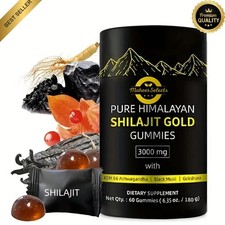 Himalayan Shilajit GOLD Gummies, Organic, Extremely Potent 3000 mg, Fulvic Acid