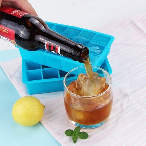 Ice Cube Trays Silicone Ice Cube Molds, 15 Cavity Whisky Ice Cube Tray, Easy ... - Picture 6 of 7