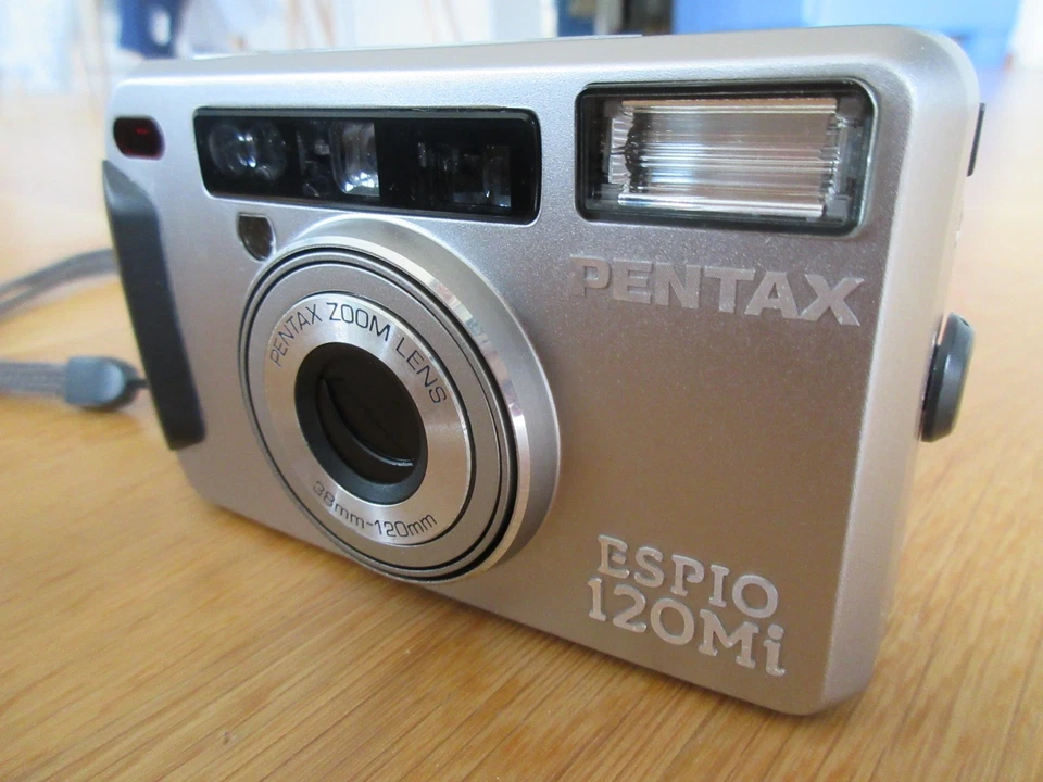 Pentax Espio 120Mi analog Kamera 35mm Point & Shoot Zoom 38–120mm Batterie neu - Bild 4 von 4