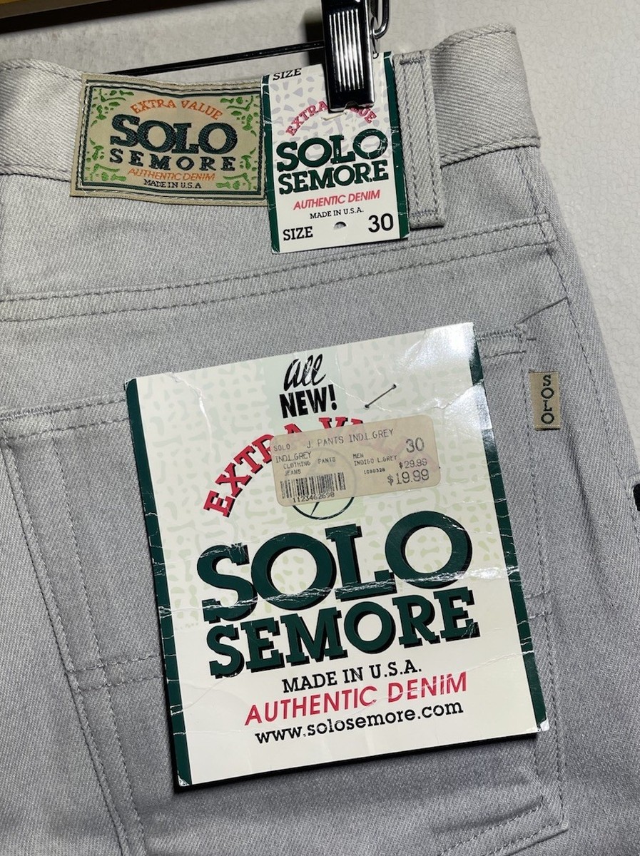 90s Solo ワイドバギーパンツ　グレー　 W36 USA製 Vintage Solo Semore Gray Wide Leg Baggy Jeans 30 NWT 90s Skate