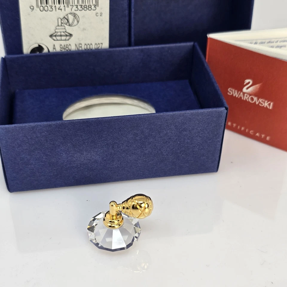 Botella de perfume atomizador llena de oro de 18 quilates Swarovski Crystal Memories con caja y certificado de autenticidad Foto 2 de 4