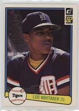 1982 Donruss Lou Whitaker #454 2k3