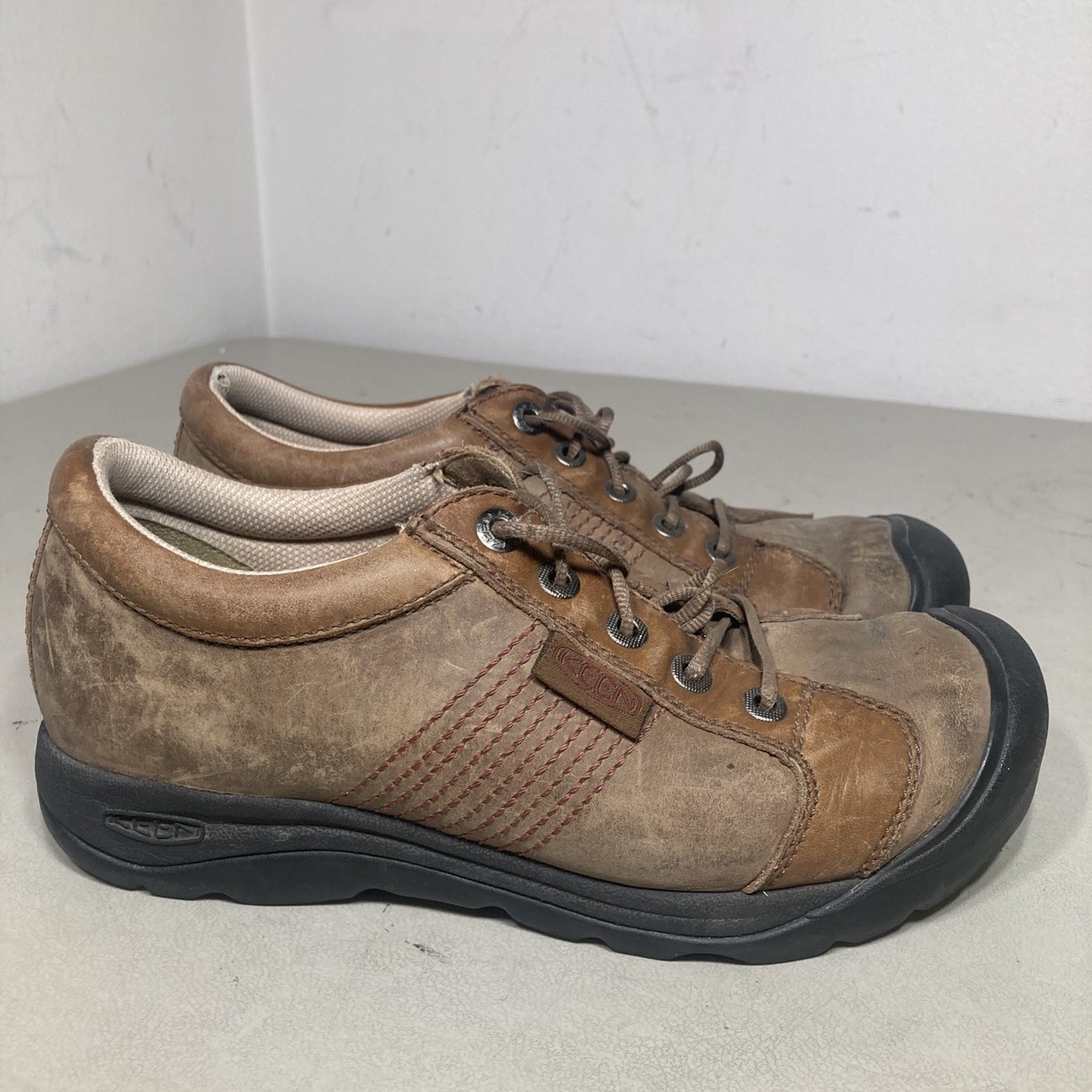 Keen Austin SPD Pedal Shoes Men's US EU 42 Leather Cycling Brown