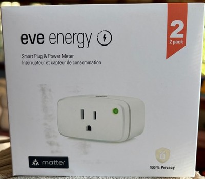 Eve Energy 2 Pack - Smart Plug & Power Meter with Built-in Schedules - Brand New