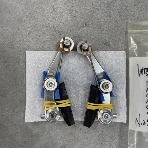 Nuovo RARO FRENO VINTAGE NOS CUNNINGHAM WTB DKG SPEEDMASTER ROLLERCAM ARGENTO - Foto 2 di 12