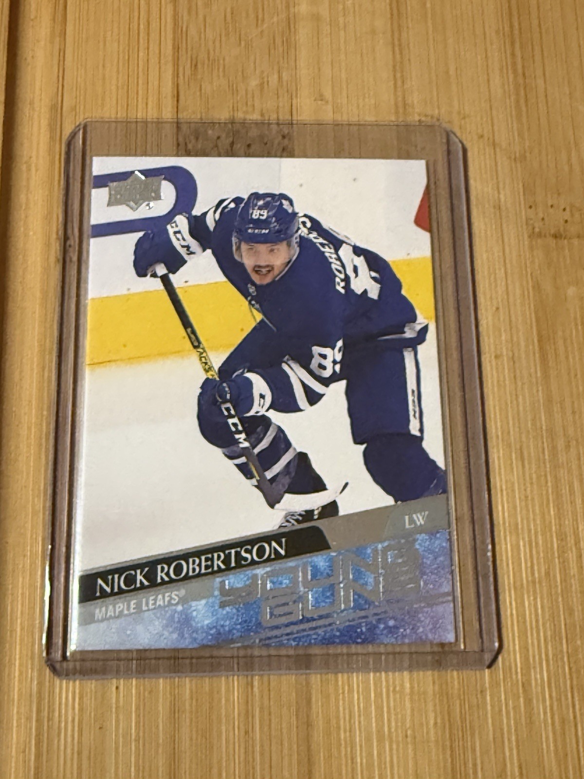 2020/21 Nick Robertson Upper Deck Young Guns #237 RC Toronto Maple Leafs
