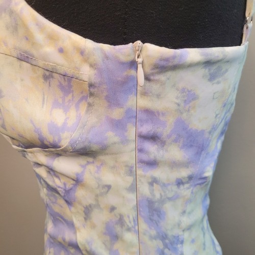 Zara Damen Neu mit Etikett Batik Bustier Body seitlicher Reißverschluss verstellbare Träger Large - Bild 4 von 12