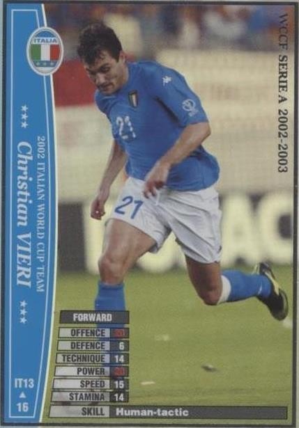 2004-05 Panini WCCF European Clubs - Filippo Inzaghi #157/224 for