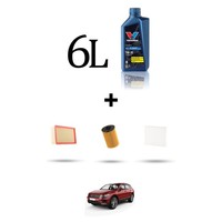 Hoffcar Wartungskit 3 Filter Und 6L ÖL FüR VW Tiguan II (AD1) 2.0 TDI 110KW