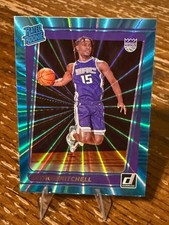 2021-22 Panini Donruss rated rookie Davion Mitchell holo teal laser #205 (RC)