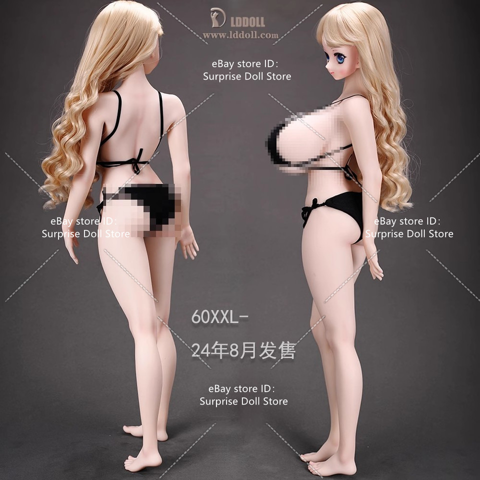 Figura 1/3 LDDOLL 60xxl Cuerpo Sin Costuras Silicona Femenino 60cm Ajuste Cabeza DD bjd
