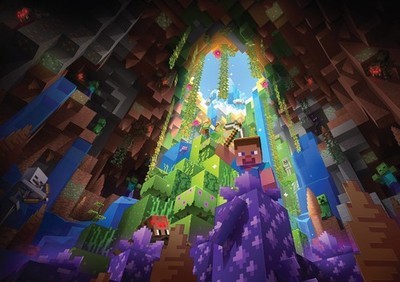 Minecraft Abenteuer Poster Druck Gaming Bild Switch Xbox PS4 PC A1 A2 A3.