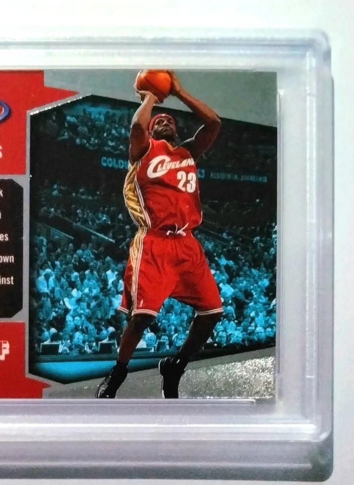 LEBRON JAMES * PSA 9 MINT * 2005-06 Fleer NBA Hoops LJ Profiles #LBJ12 - Image 3 of 4