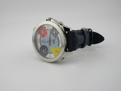 Jacob & Co. Five Time Zone 44mm Steel Dial Quartz Watch