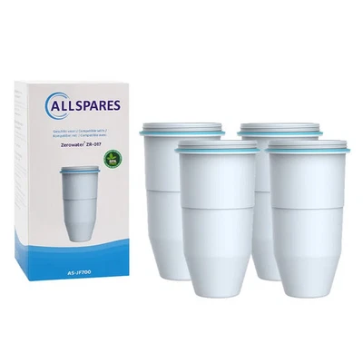 AllSpares Filterkartuschen (4x) geeignet für alle ZeroWater Wasserfilterkannen E