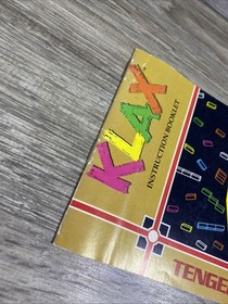 Vintage 1990 Nintendo NES Tengen KLAX Complete Game + Sleeve + Original Box