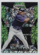2019 Panini Prizm Tier III Lime Green Donut Circle 68/199 Larry Walker HOF nd3