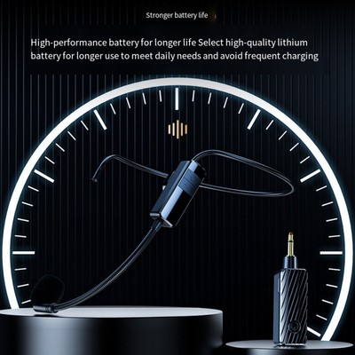 Zuverlässiges 2 4G Wireless Mikrofon Headset System für Unterricht und Veranst