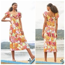 FARM Rio Fruit Salad Maxi Dress Large NWT!