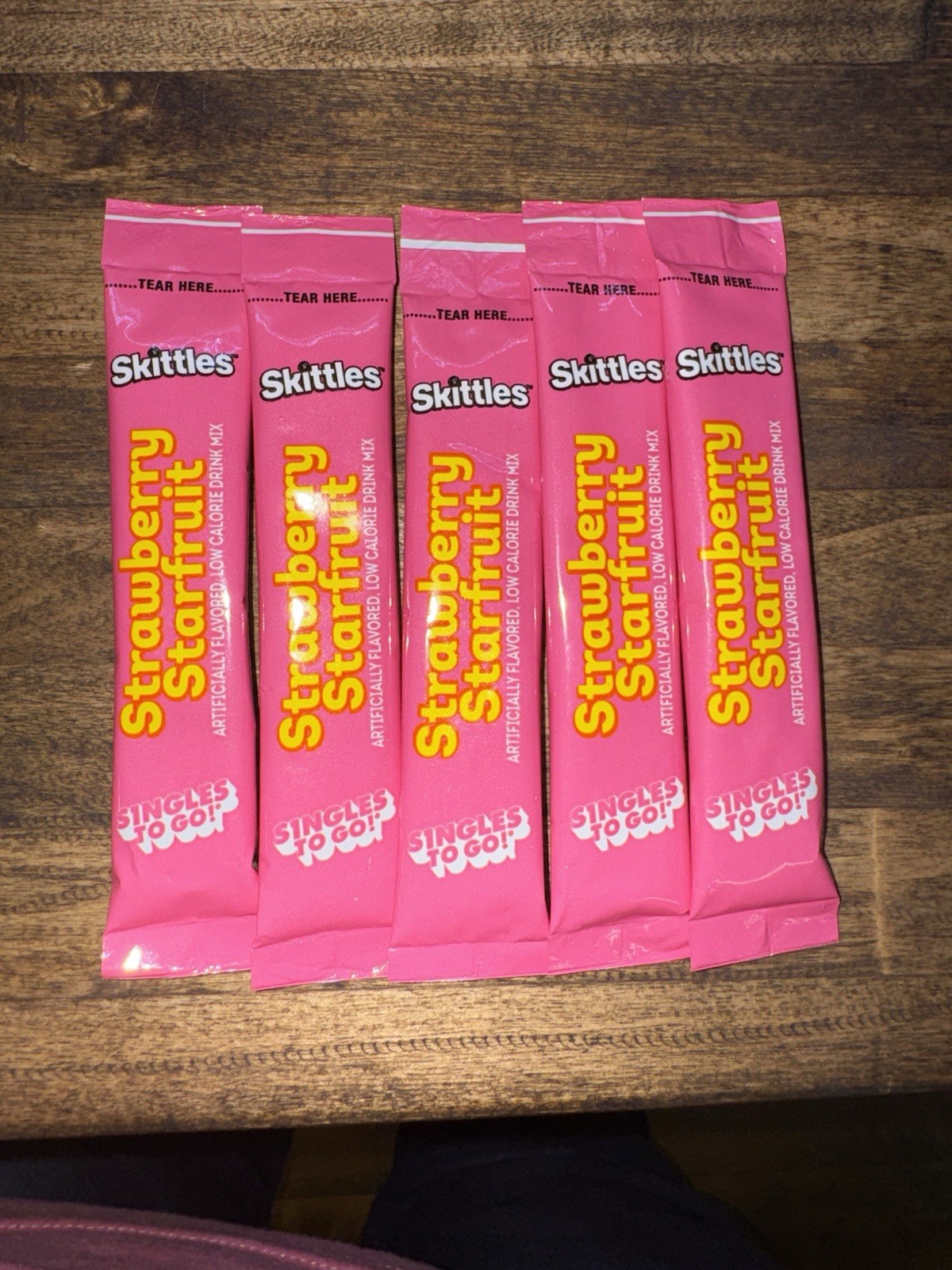 50 Packets Of Skittles Strawberry Starfruit Sugar Free Drink