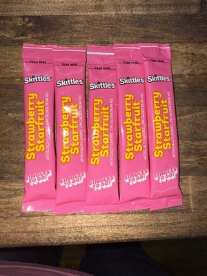 50 Packets Of Skittles Strawberry Starfruit Sugar Free Drink Mix