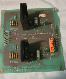 Bally Midway MCR III Dual Power Amp w/ mxr PCB ORIGINAL works