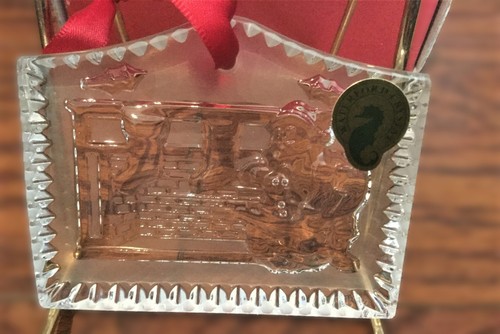 Waterford Kristall "Twas the Night Before Christmas" Ornament mit Weihnachtsmann - Bild 1 von 15