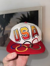 Vintage Olympic Games Atlanta 1996 Large Logo USA Snapback Hat Olympic
