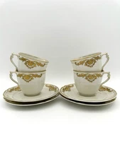 Bernardaud Coquille - Demitasse Cups & Saucers, Set of 4