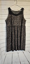 Lane Bryant  Lace Dress Knee Lenght Animal Print Size 22