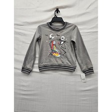 Disney Girls Nightmare Before Christmas Sweatshirt Rayon Blend Casual Size M