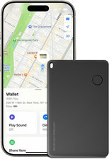 Wallet Tracker Card, Rechargeable, Works with Apple Find My, Wallet Locator Card