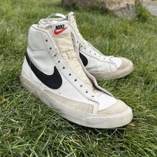 Nike Blazer Mid 77 Size 7y Youth White Black Mid Top Shoes DA4086-100