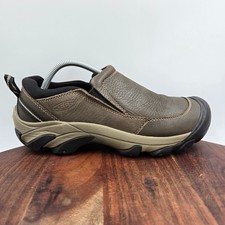 Keen Targhee II Soho Shoes Men's 9.5M Brown Leather Comfort Slip On Hiking Moc