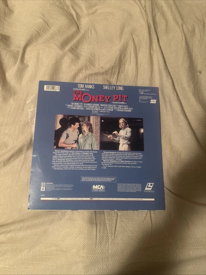 The Money Pit (1986) Laserdisc, Tom Hanks, Shelly Long, Steven Spielburg - Image 2 of 4