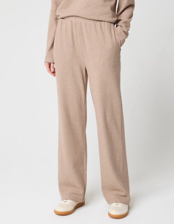 J.Crew Cloudspun Straight Leg Sweatpants HTHR Mushroom L NWT