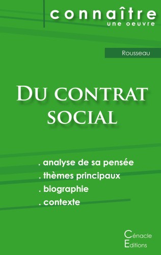Fiche de lecture Du contrat social de Rousseau (Analyse philosophique de
