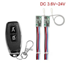 433MHz RF Transmitter Receiver Mini Switch Kit 3.6V-24V Wireless LED Control