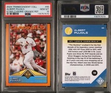 2024 Topps Transcendent Collection Chrome Albert Pujols Orange /25 #85 PSA 10