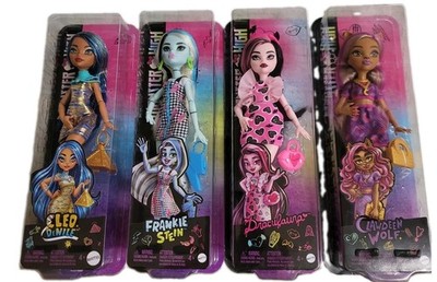Monster High G3 Budget Doll Set Clawdeen Wolf Frankie Stein Draculaura Cleo Deni