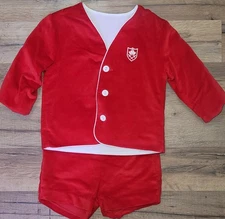 VTG Boys Red Velvet 2 Pc Suit Jacket & Shorts   Photoshoot 