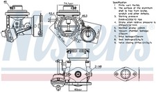 AGR-VENTIL FÜR SKODA OCTAVIA II COMBI (1Z5) - NISSENS 98299