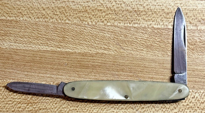 1930-50's  RICHARTZ Whale Brand Solingen Germany Equal End 2 Blade Knife Minty