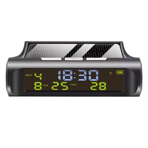 High Definition Solar Clock for Cars with Temperature Monitor Function - Picture 9 of 11