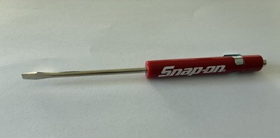 Snap On Tools rot magnetische Spitze Taschenclip Flachkopf Schlitzschraubendreher 