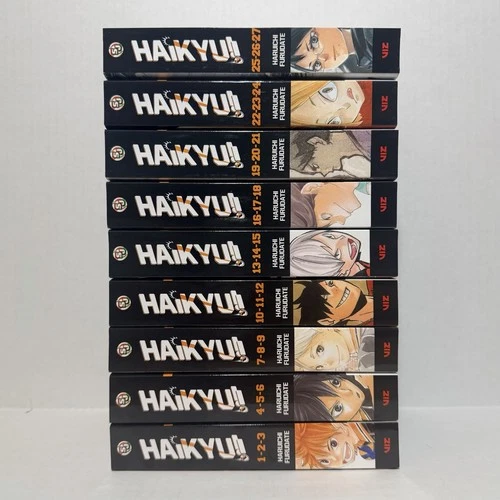 Haikyu!! Haikyuu!! Manga Omnibus Volumes 1-27 English New US Authentic Viz Media
